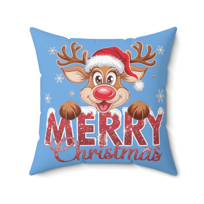 Merry Christmas Reindeer-Light Blue