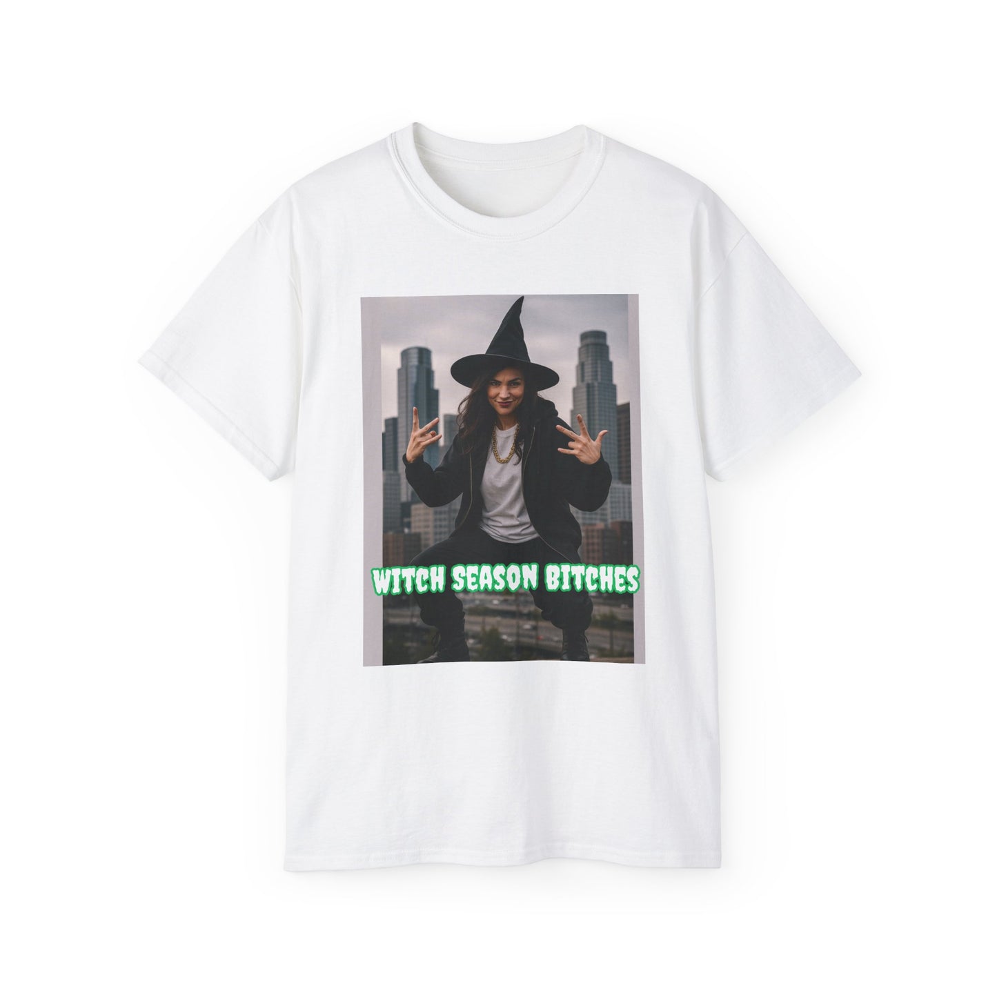 Urban Witch- Witch Season Bitches Tee (Cityscape)