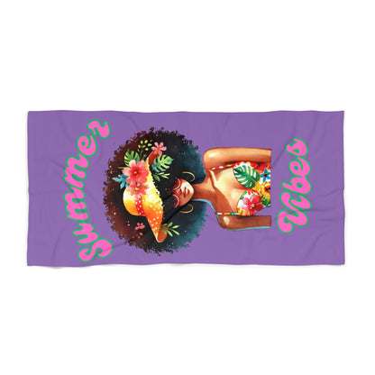 Vibrant Summer Beach Towel 2-Lt Purple
