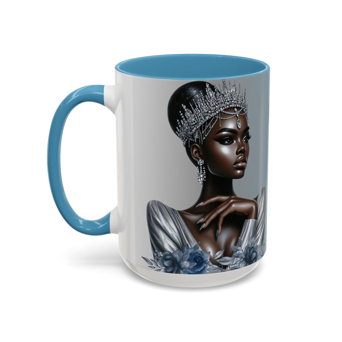 Queen Silver Accent Coffee Mug - 11 & 15oz