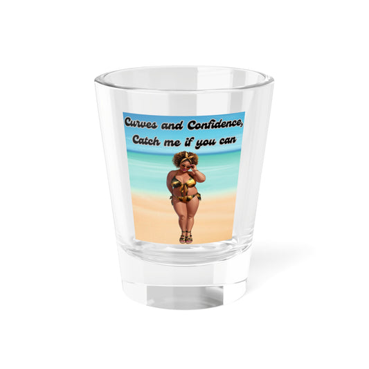 Curves and Confidence Shot Glass