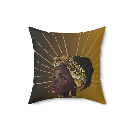 Star-Spun Polyester Square Pillow