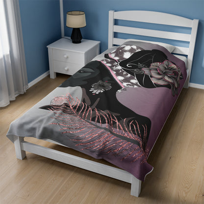 Feather-Velveteen Plush Blanket