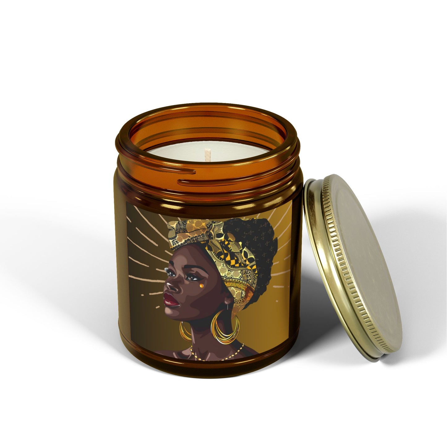 Star-Scented Candles, Coconut Apricot Wax (4oz, 9oz)