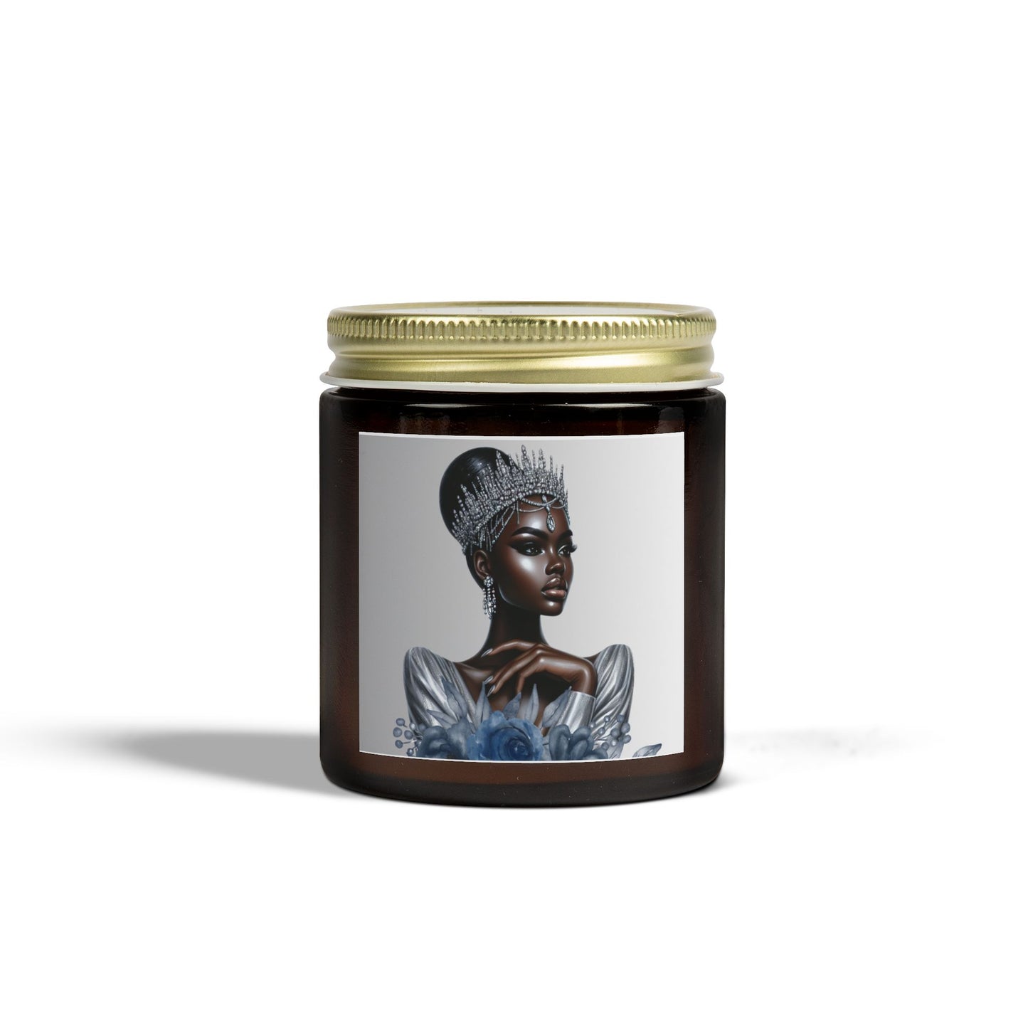 Silver-Scented Candles, Coconut Apricot Wax (4oz, 9oz)