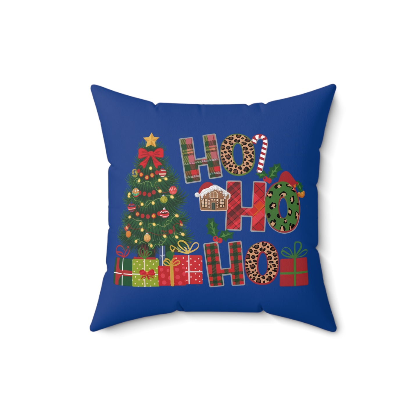 Ho Ho Ho-Christmas Tree-Dark Blue