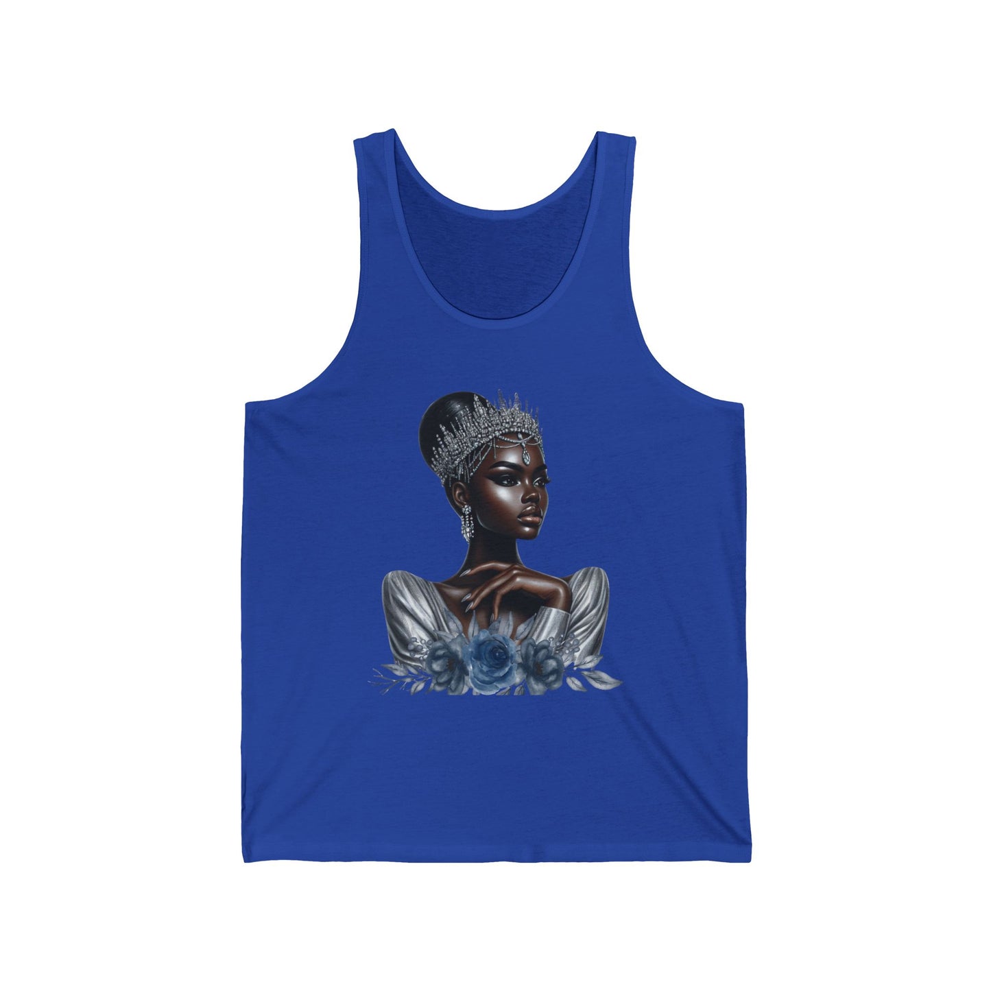 Queen Silver Graphic Unisex Jersey Tank Top