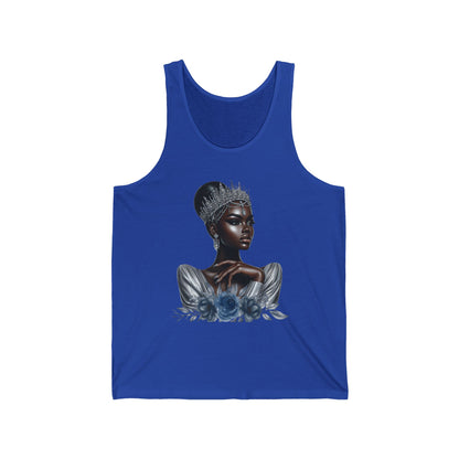 Queen Silver Graphic Unisex Jersey Tank Top