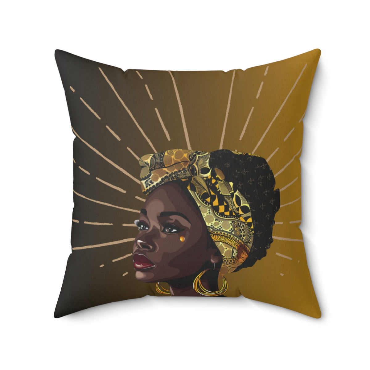 Star-Spun Polyester Square Pillow