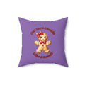 Out Here Lookin Like A Snack 2-Spun Polyester Square Pillow (Lt Purple)