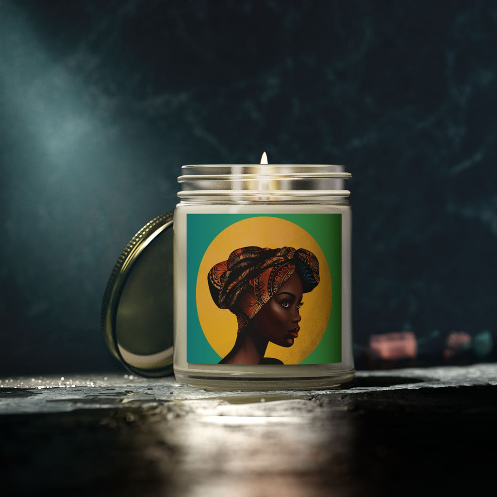 Moon-Scented Candles, Coconut Apricot Wax (4oz, 9oz)