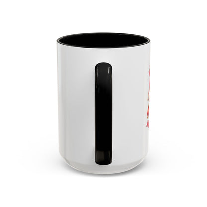 I Put Out For Santa-Accent Coffee Mug (11, 15oz) (Black)