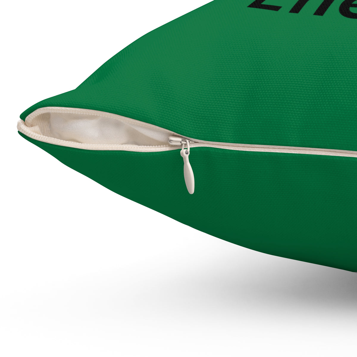 Big Nick Energy-Spun Polyester Square Pillow (Dk Green)