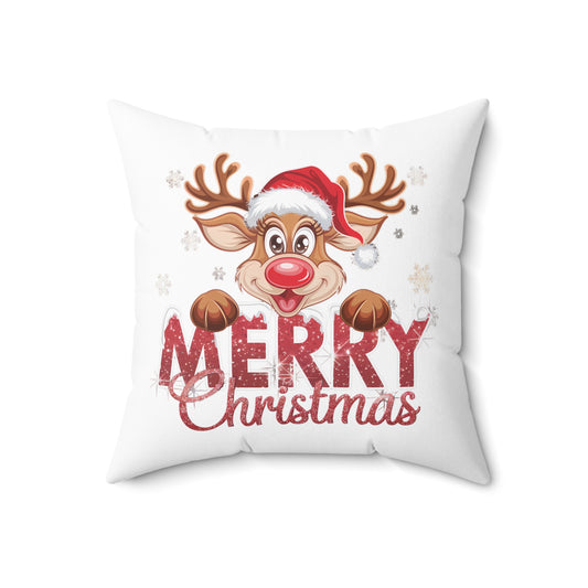 Merry Christmas Reindeer-White