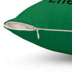 Big Nick Energy-Spun Polyester Square Pillow (Dk Green)