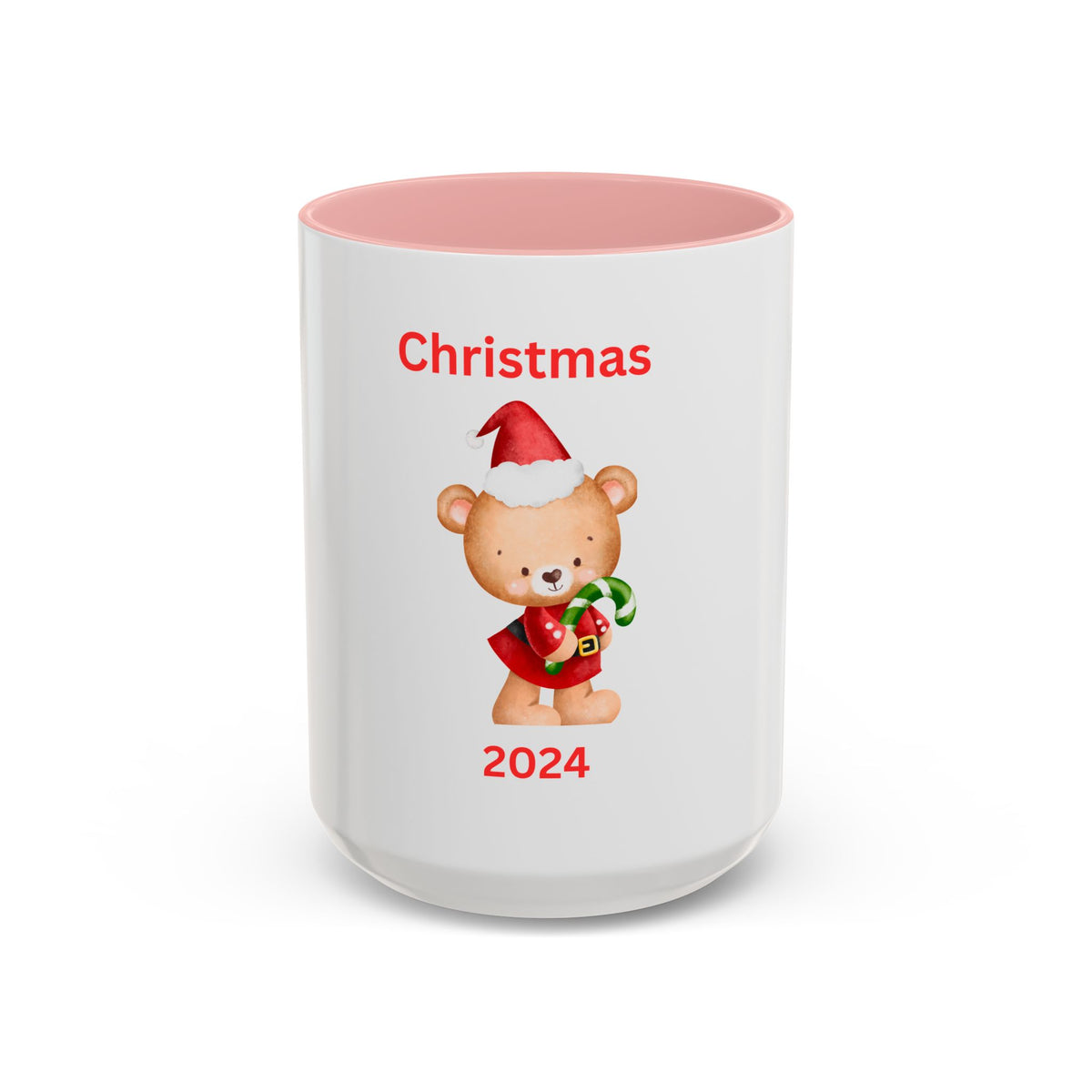 Bear with Stocking-Green Candy Cane
