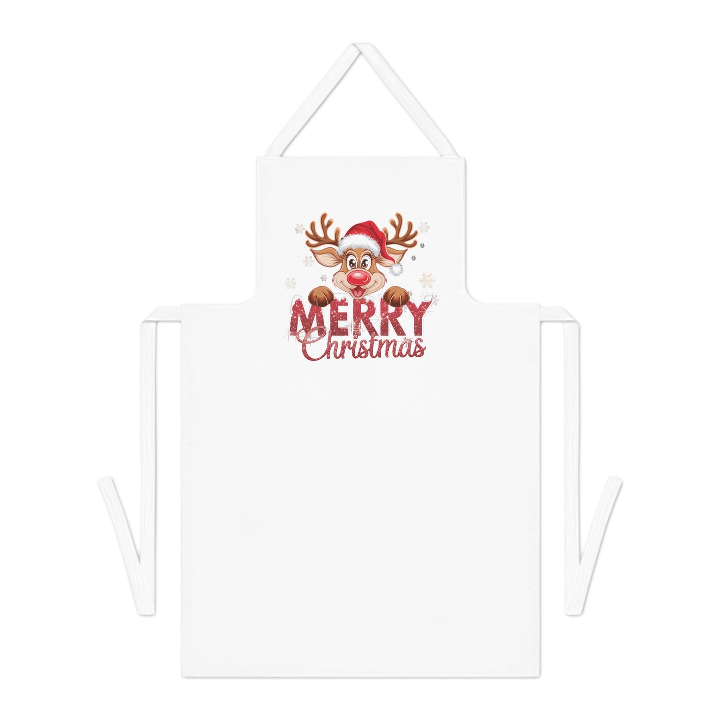 Merry Christmas Rudolph-White