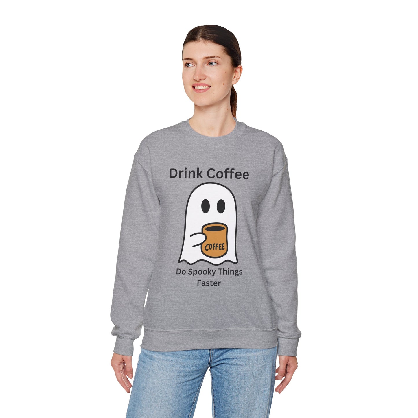 Boo Drink Coffee-Ghost-Sweatshirt