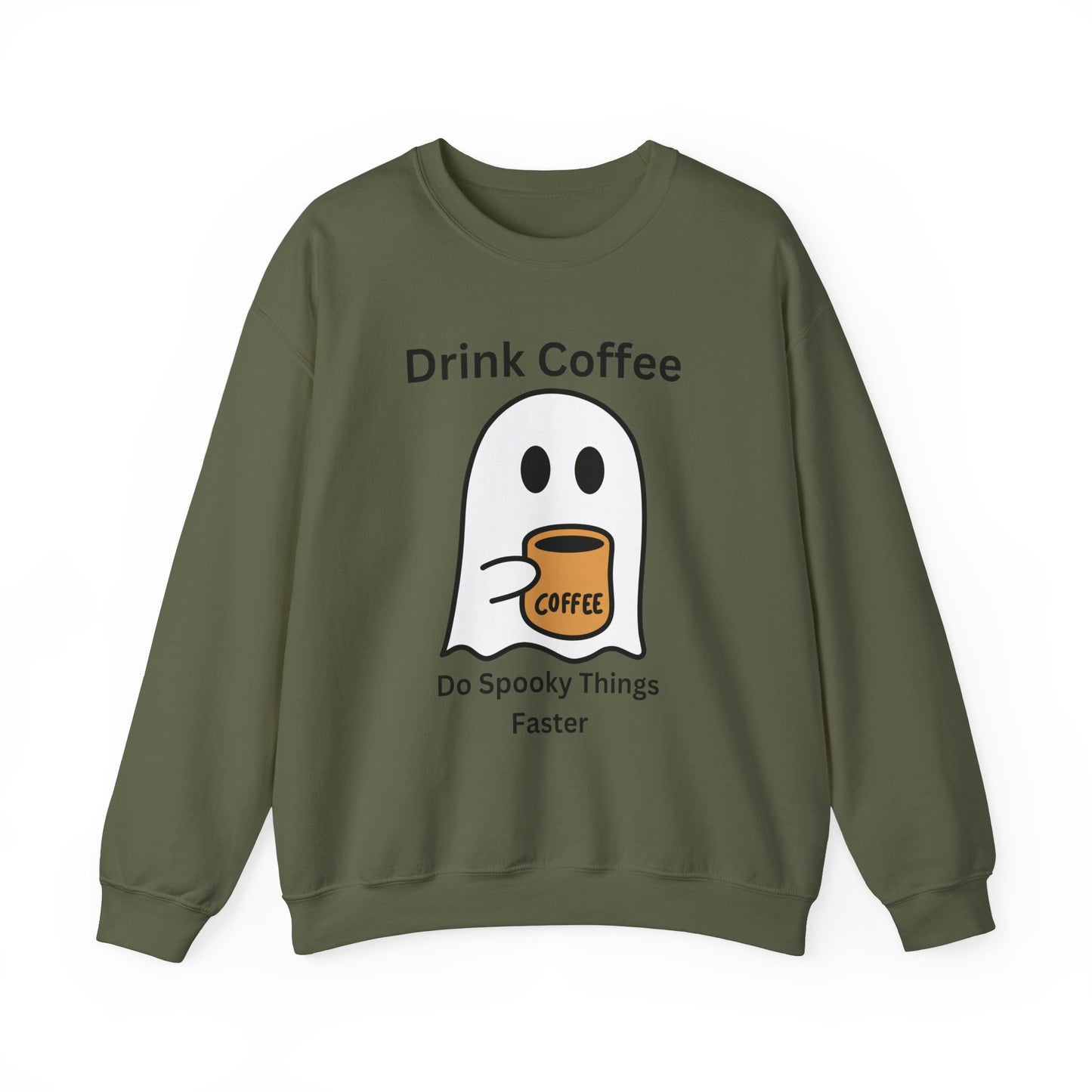 Boo Drink Coffee-Ghost-Sweatshirt