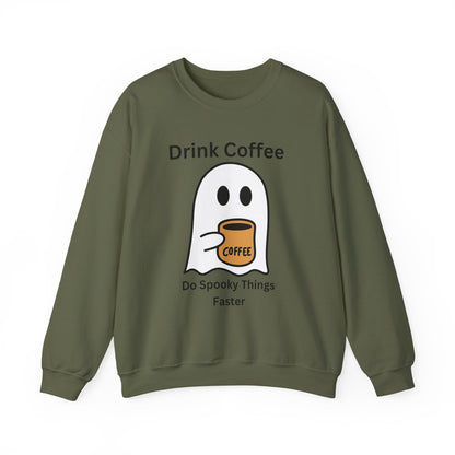 Boo Drink Coffee-Ghost-Sweatshirt
