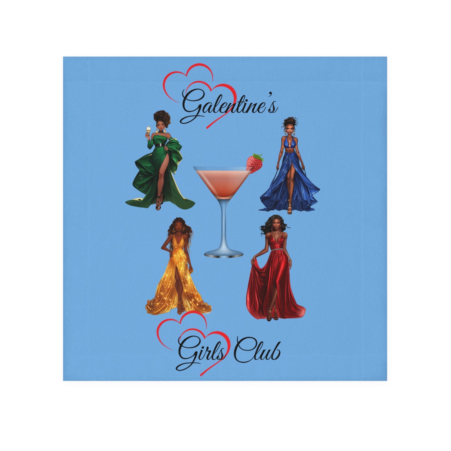 Galentine's Girls Club-Face Towel