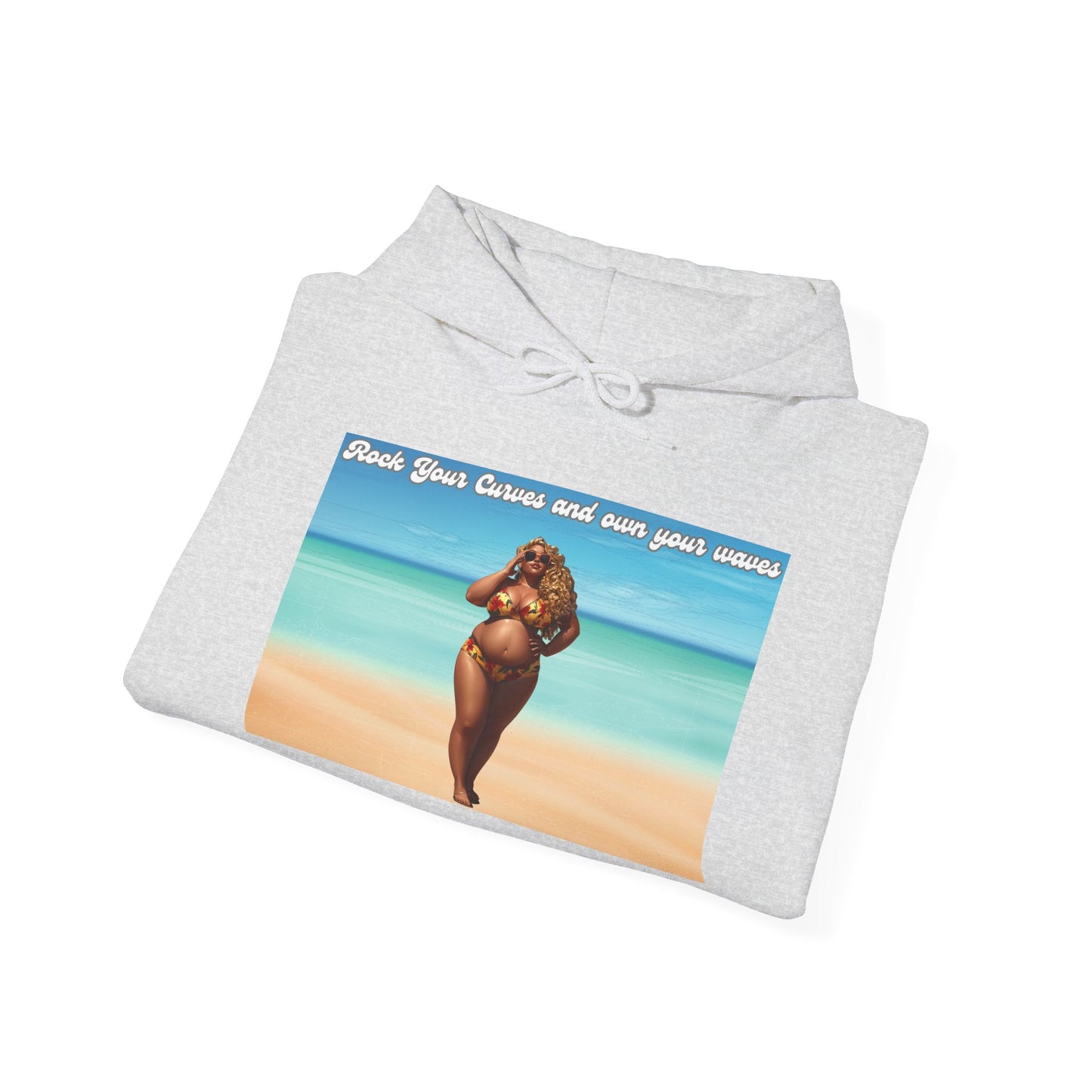 Rock Your Curves and Own Your Waves Hooded Sweatshirt