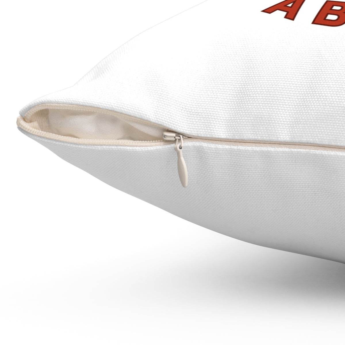 Hottie With A Body-Spun Polyester Square Pillow (White)