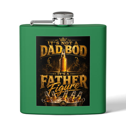 “It’s Not a Dad Bod, It’s a Father Figure” Novelty 6oz Hip Flask | Father's Day Gift