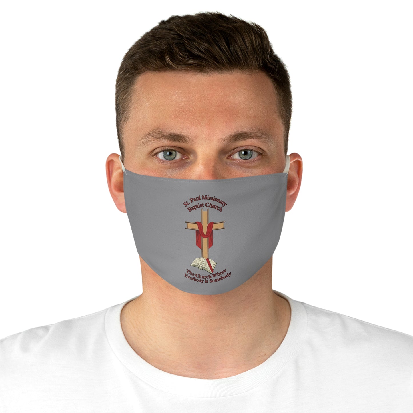 St. Paul Missionary Baptist Church Face Mask — Grey