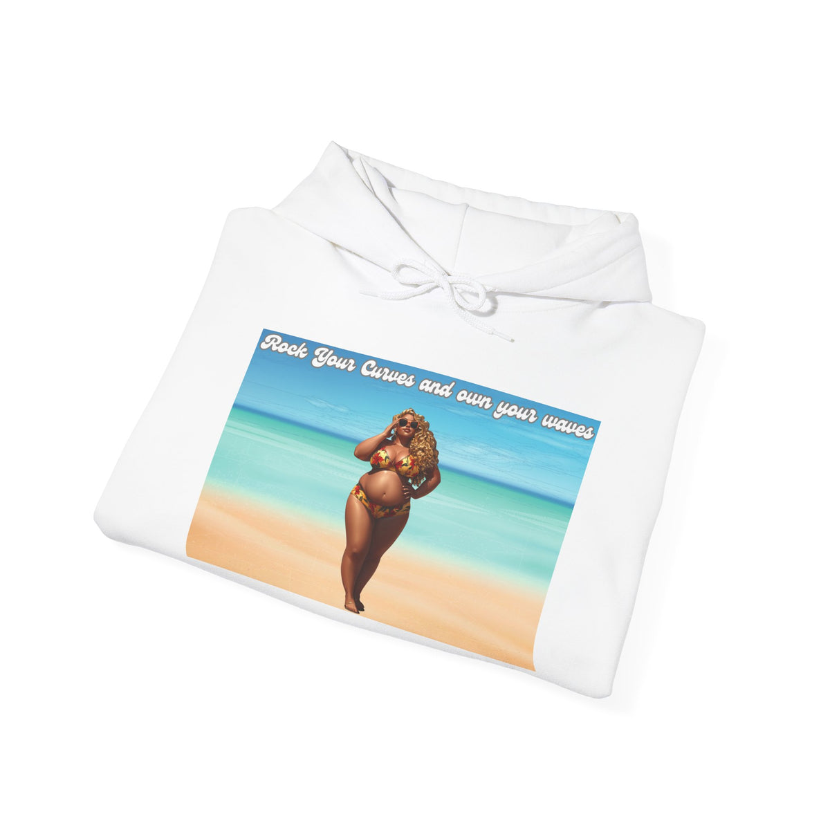 Rock Your Curves and Own Your Waves Hooded Sweatshirt