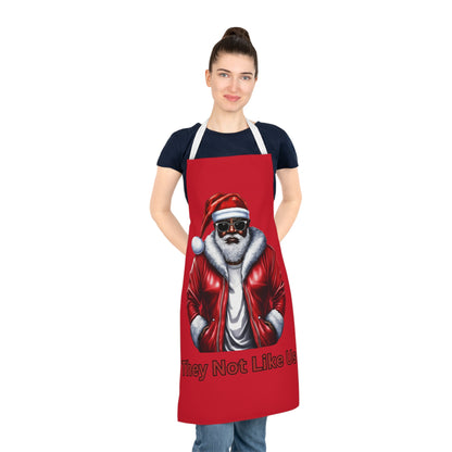 They Not Like Us-Adult Apron (AOP) (Dk Red)