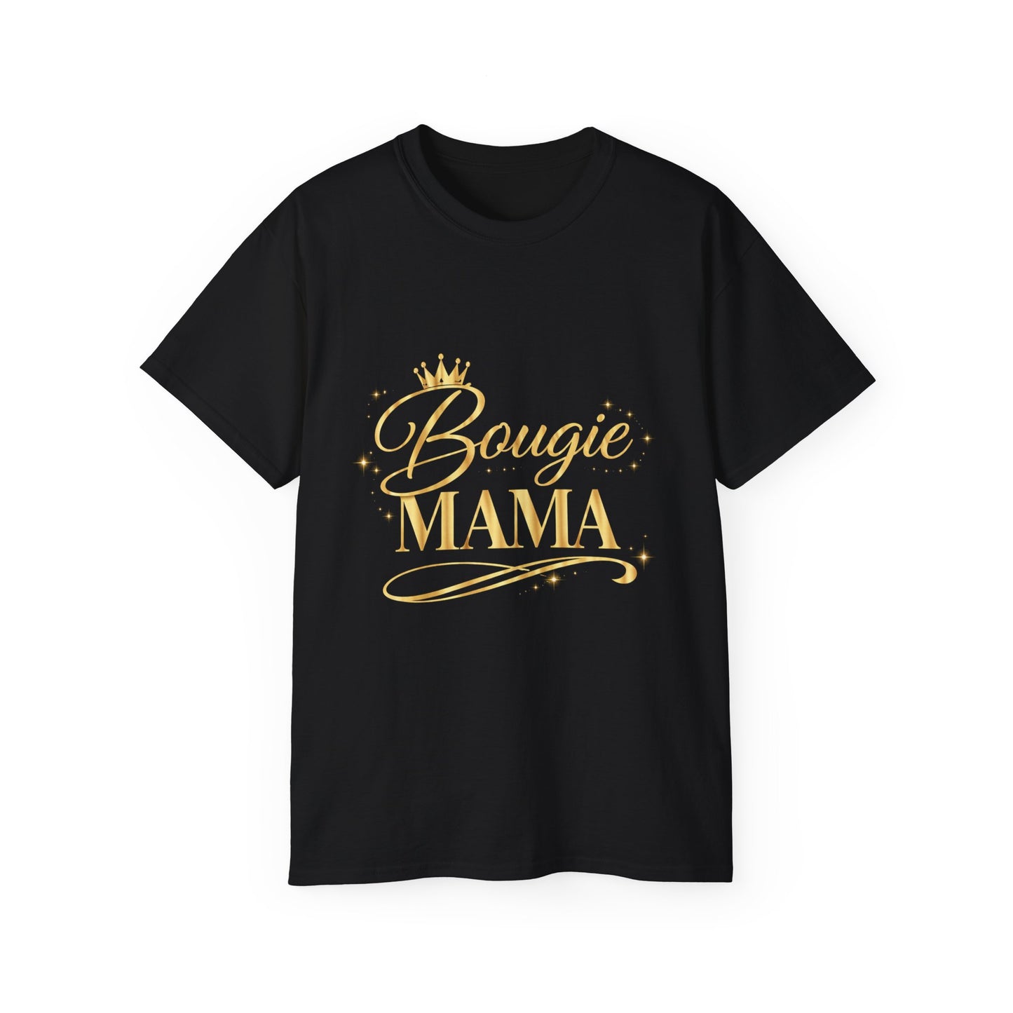 Bougie Mama T-Shirt — Gold Crown Graphic Mom Tee