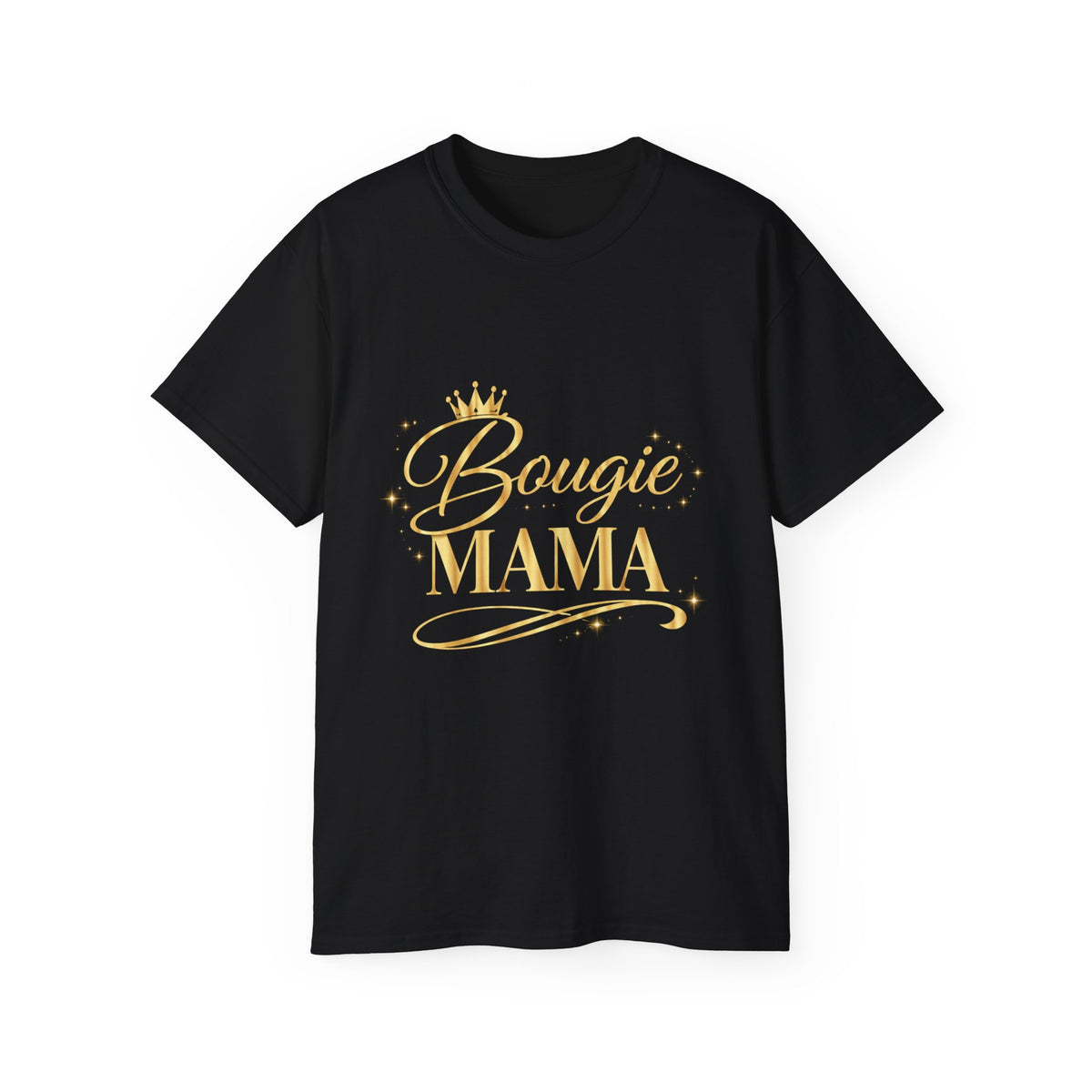 Bougie Mama T-Shirt — Gold Crown Graphic Mom Tee