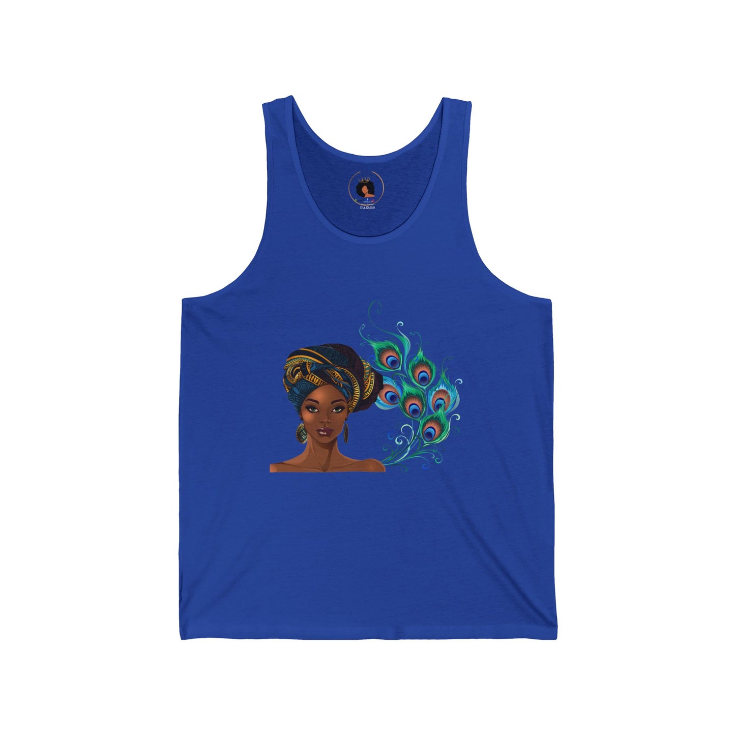 Queen Peacock Unisex Jersey Tank