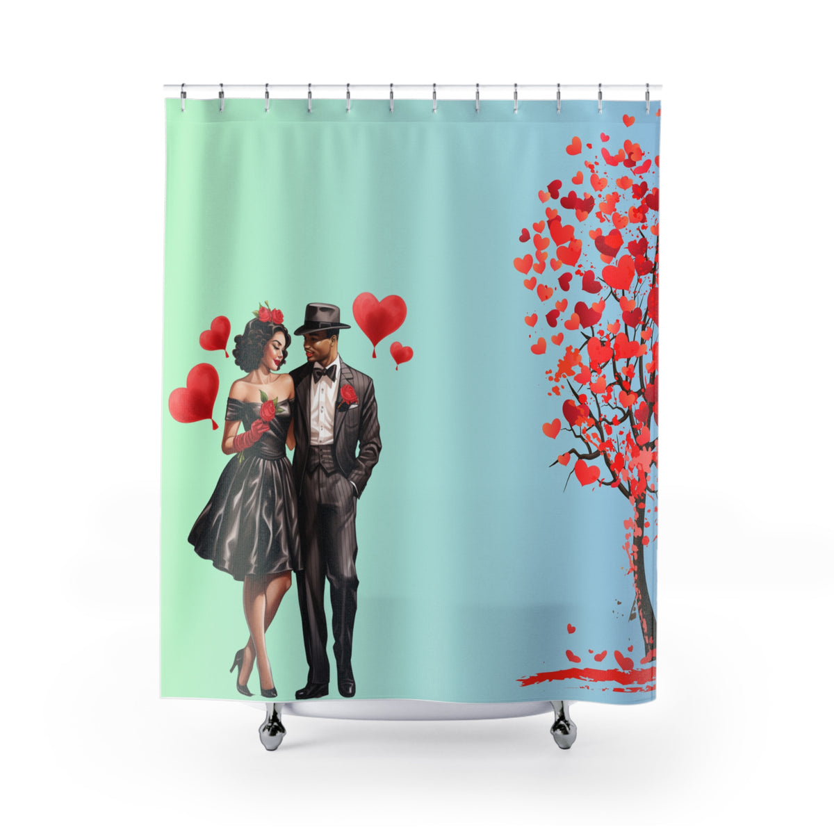 Love Stroll-Shower Curtains