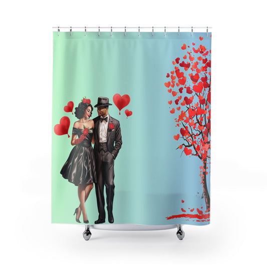 Love Stroll-Shower Curtains