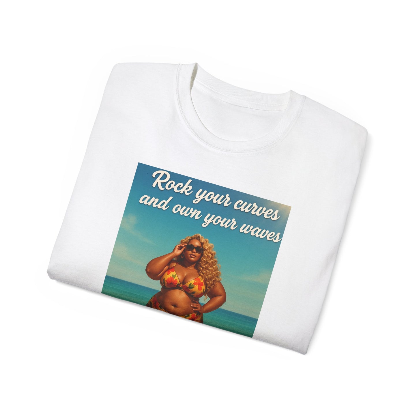 Embrace Your Curves And Rock Your Waves, Body Positivity T-Shirt