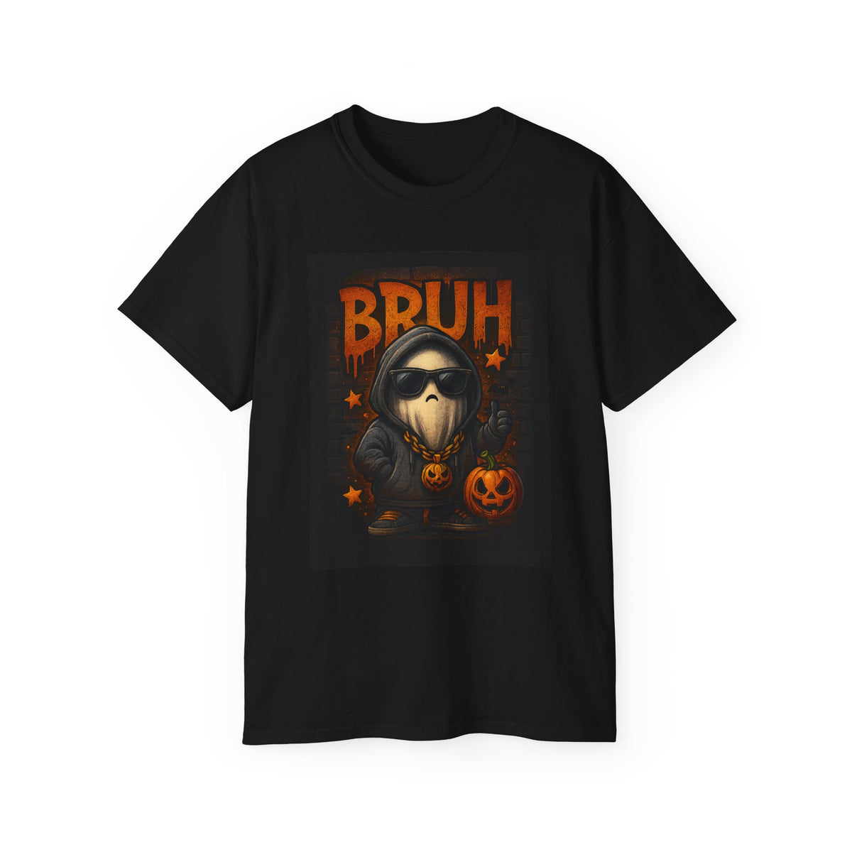 Bruh Cotton Tee (Brick Wall)