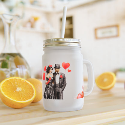 Love Stroll Mason Jar - Romantic Drinkware for Weddings & Anniversaries