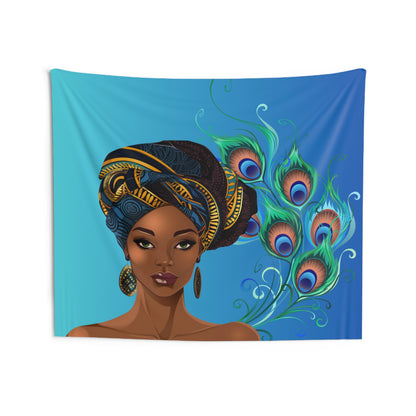 Queen Peacock Indoor Wall Tapestry