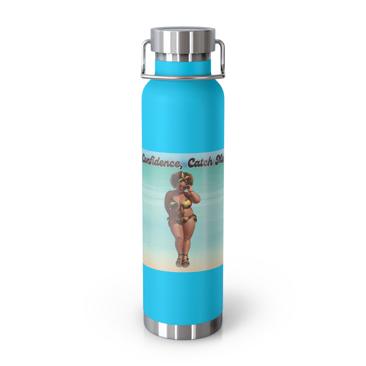 Curves and Confidence Insulated 22 oz Water Bottle