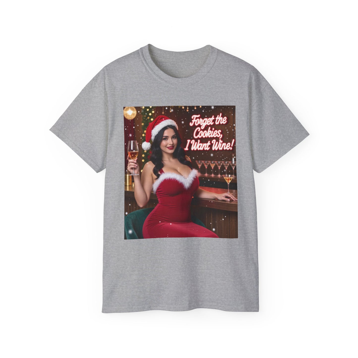 Ms Claus wine T-shirt