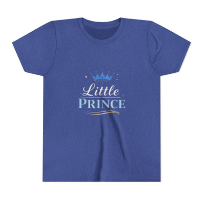 Little Prince Youth Tee (blue-beige letters) — Mother's Day Matching Tee