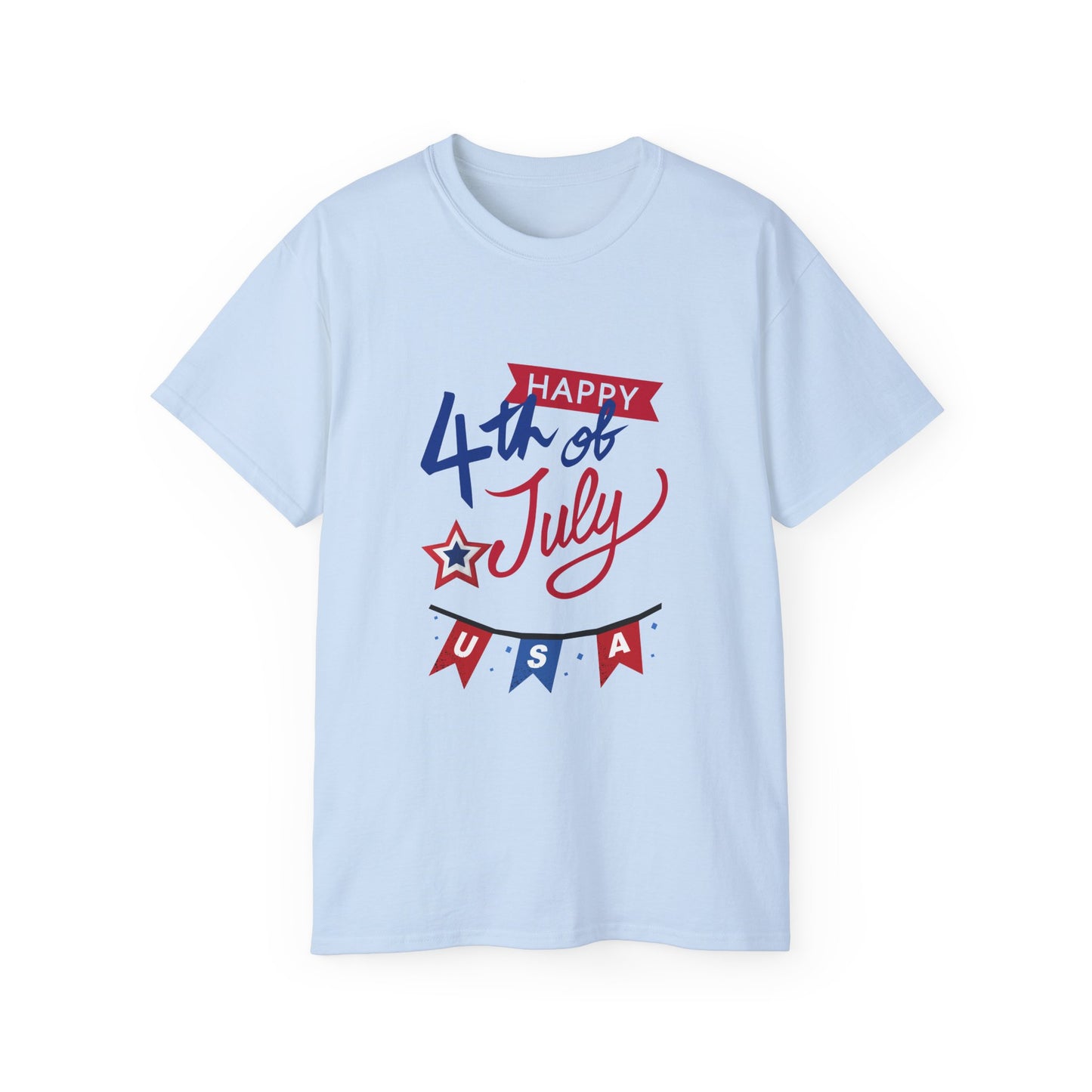 Happy 4th of July USA T-Shirt — Patriotic Independence Day Tee