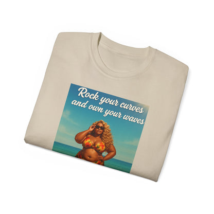 Embrace Your Curves And Rock Your Waves, Body Positivity T-Shirt