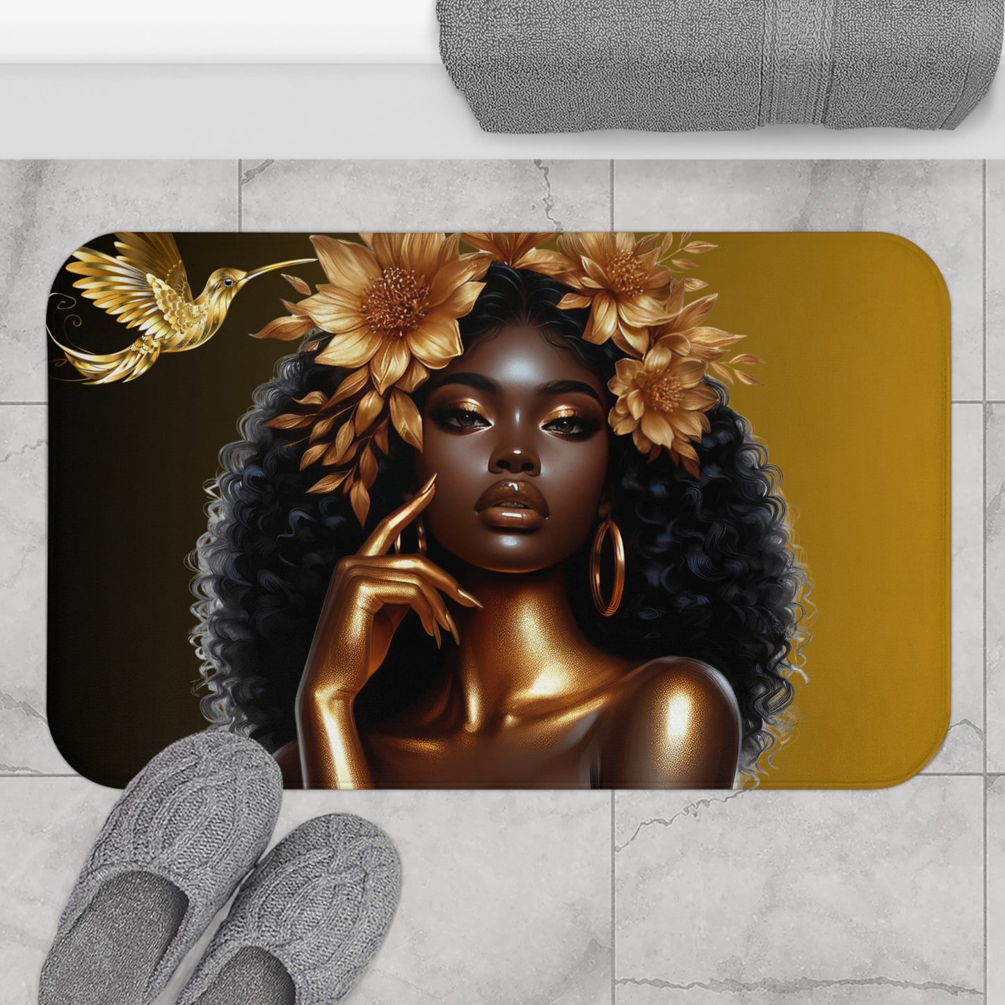 Queen Hummingbird Bath Mat