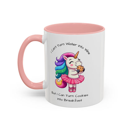 Cookies Into Breakfast-Accent Coffee Mug (11, 15oz) (Pink)