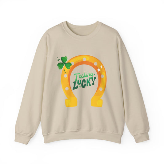 Feeling Lucky Horseshoe Sweatshirt — St. Patrick’s Day