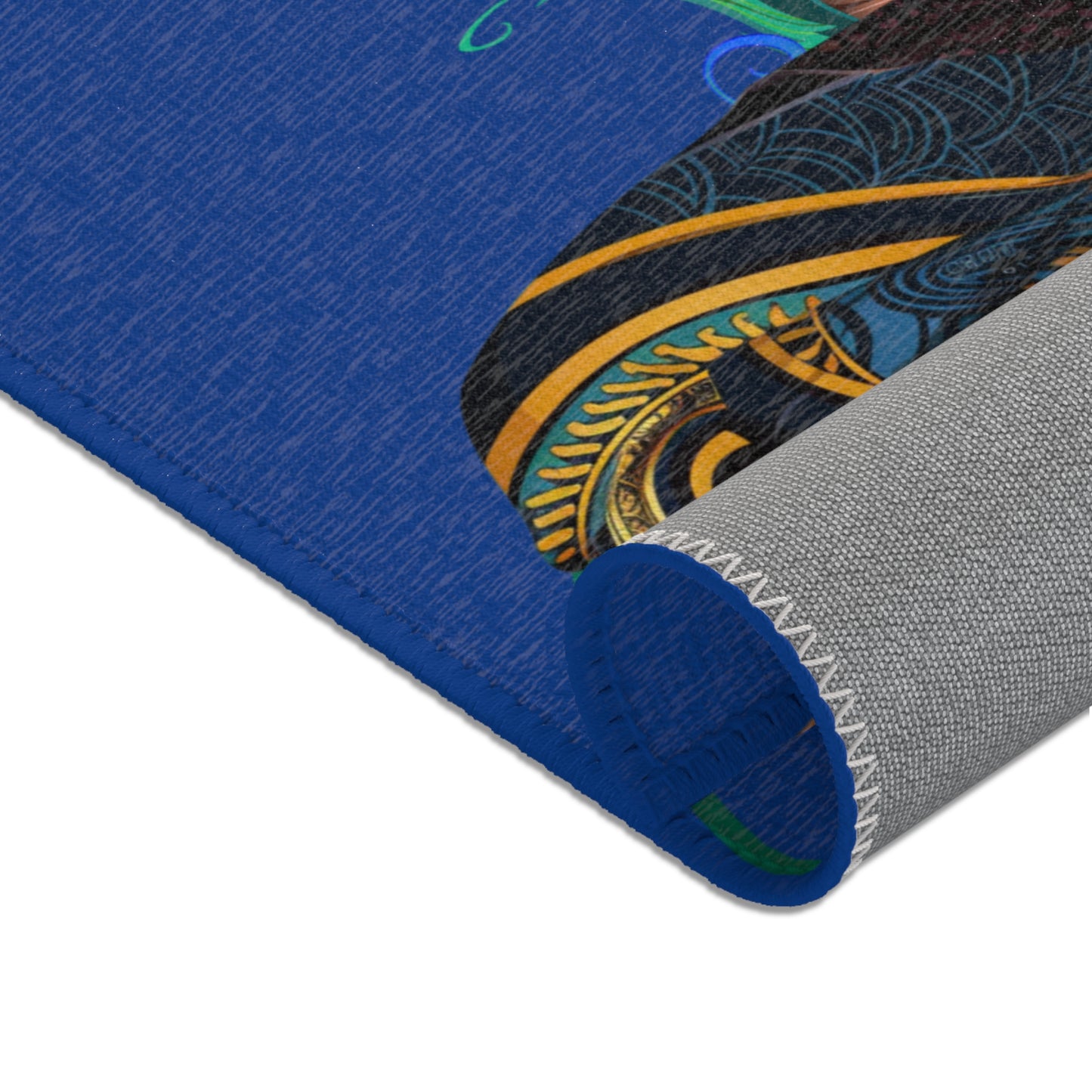 Elegant African Peacock Queen Area Rug