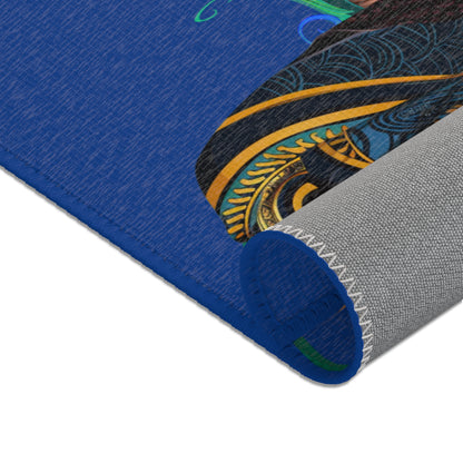 Elegant African Peacock Queen Area Rug